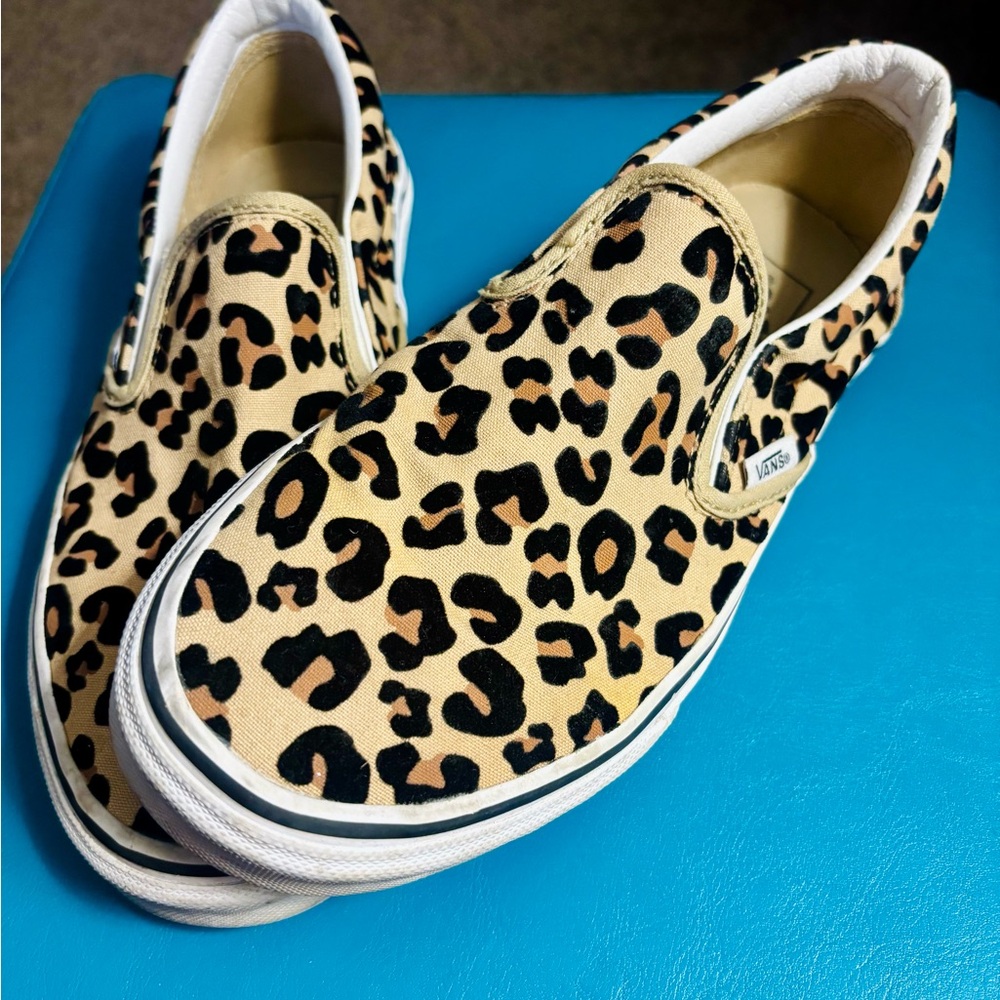 Vans Animal Print Slip-On Shoes